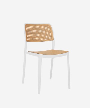 Noomi U-648 Polypropylene Dining Chair, White