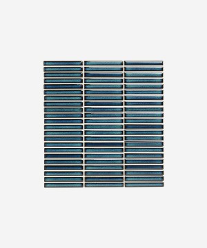 Porcelanico Chips Mosaic Azure Blue Speckled Glossy